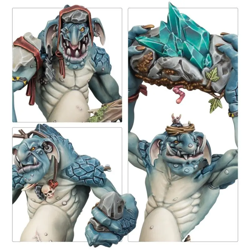 Gloomspite gitz: rockgut troggoths, age of sigmar, games workshop, model 89-33